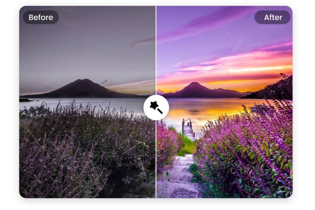 one click automatic photo enhancement using fotor ai photo editor