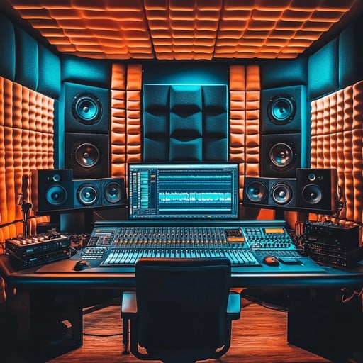 professional music studio stockcake
